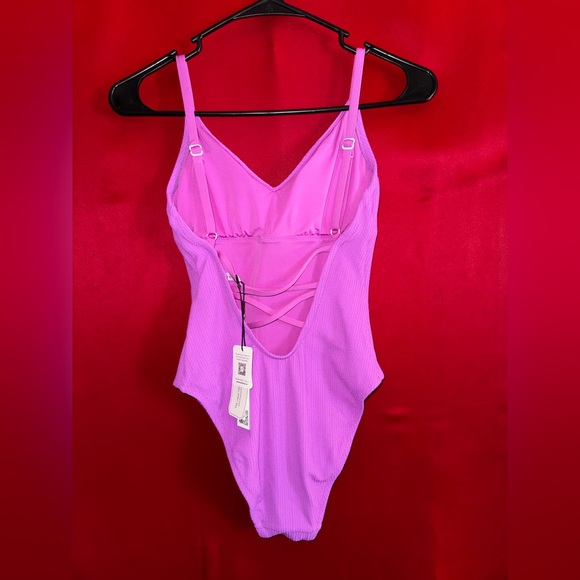 NWT- Anthropologie Sanctuary Fuschia Bathing Suit Sz. X-Small - Picture 2 of 5